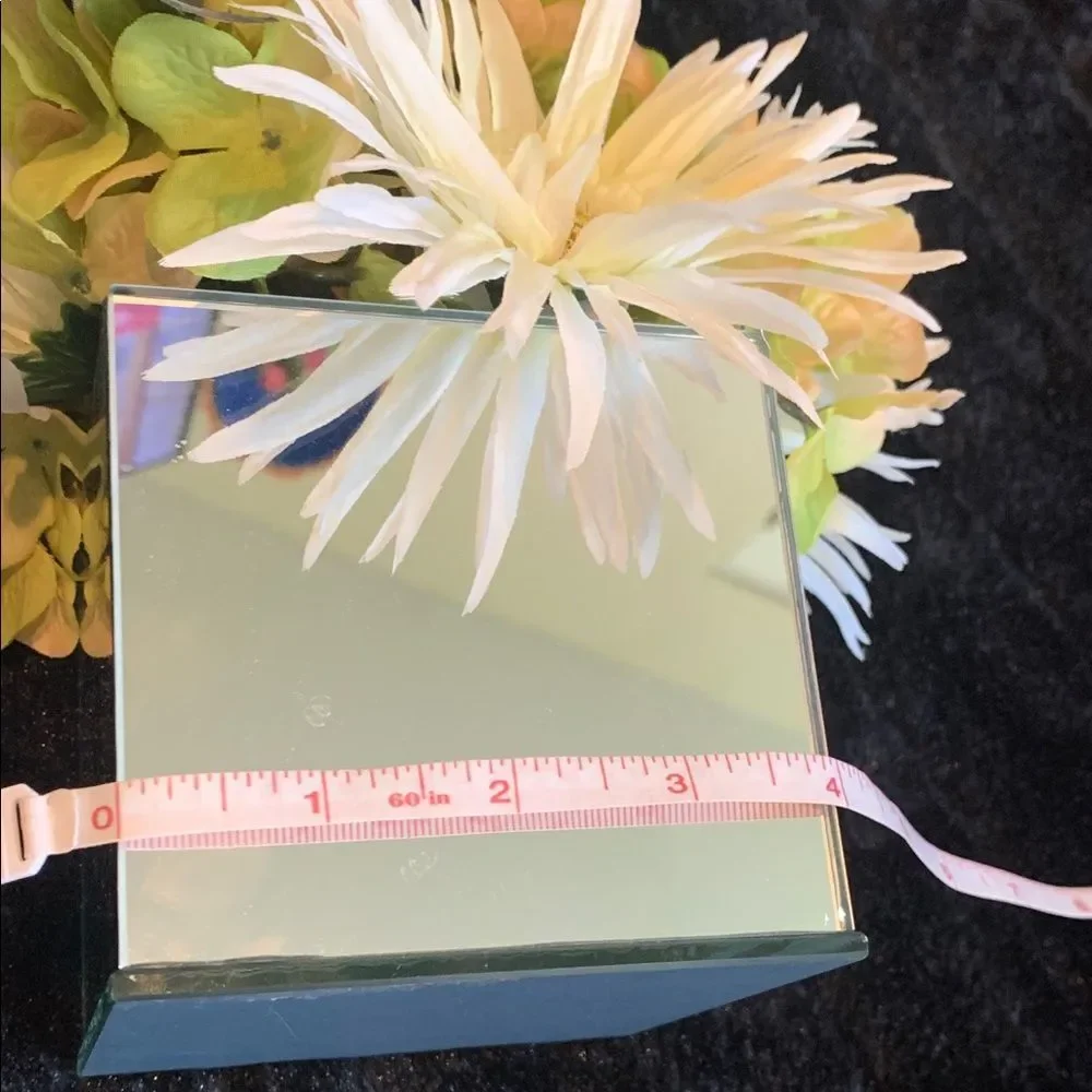 Bright Spring Floral Arrangement in Mirrored Vase